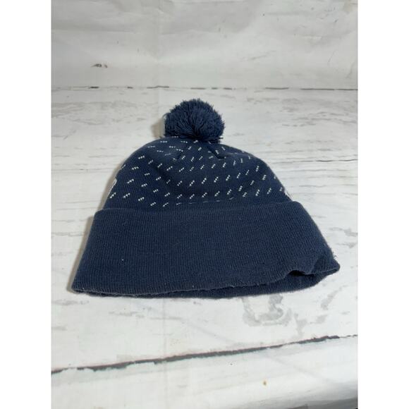 Adults' Unisex Katahdin Pom Hat, L.L.Bean Logo Navy Blue - Picture 2 of 7